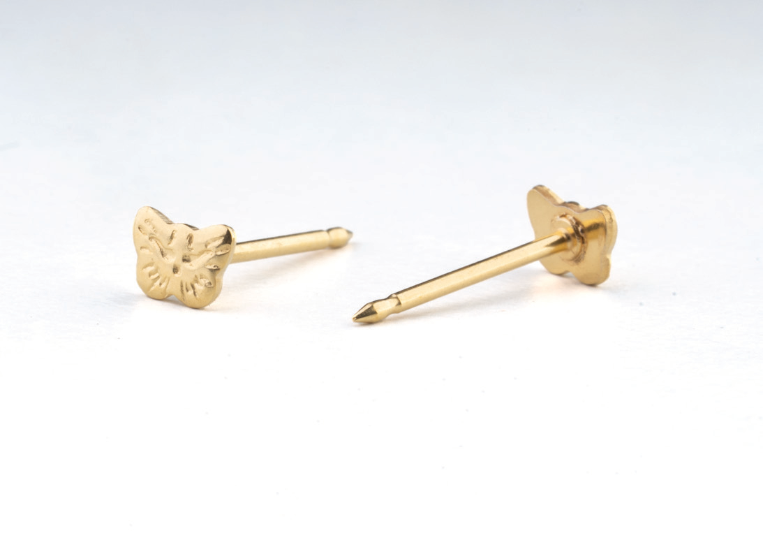24KT gold-plated ear piercing stud, catalogue ref. 60C
