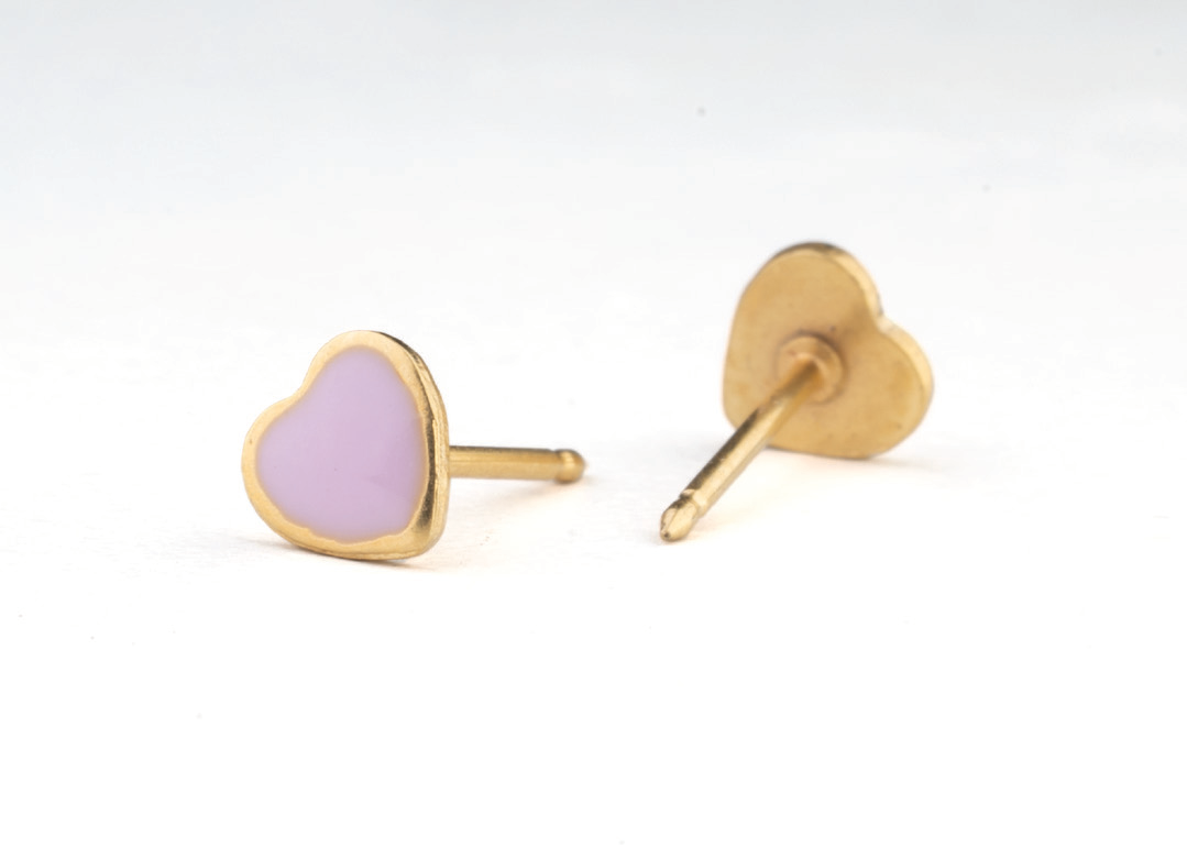 24KT gold-plated ear piercing stud, catalogue ref. 840C1