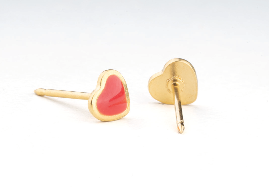 24KT gold-plated ear piercing stud, catalogue ref. 840C2